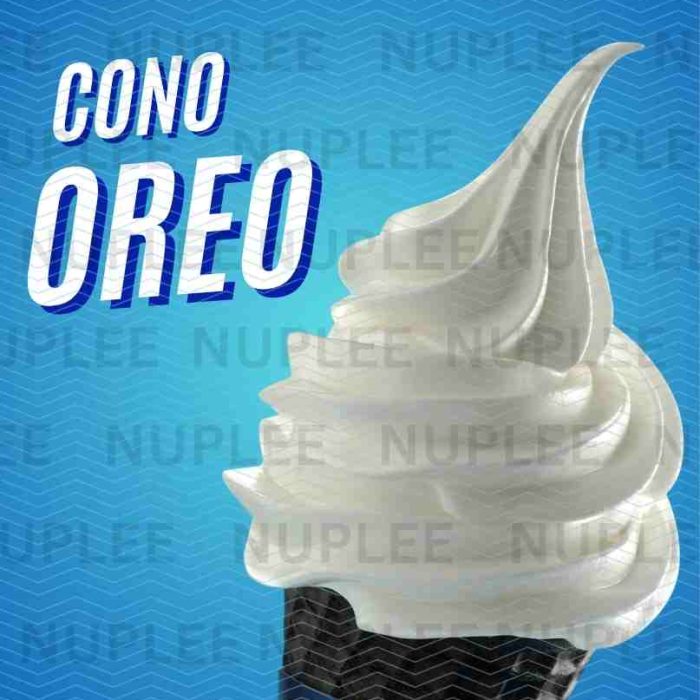 Anuncio Cono Oreo con Helado de Vainilla (Tamaño Tabloide)